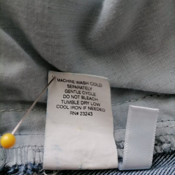 NWT AP Blue By Aphrodite Jeans Womens Distressed Flared Denim Size 13 (31) - Picture 7 of 7